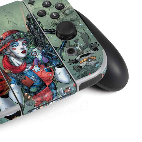 DC Comics Harley Quinn Little Black Book Cover#47 New 52 Art by Jim Lee Nintendo Switch OLED (2021) Skin